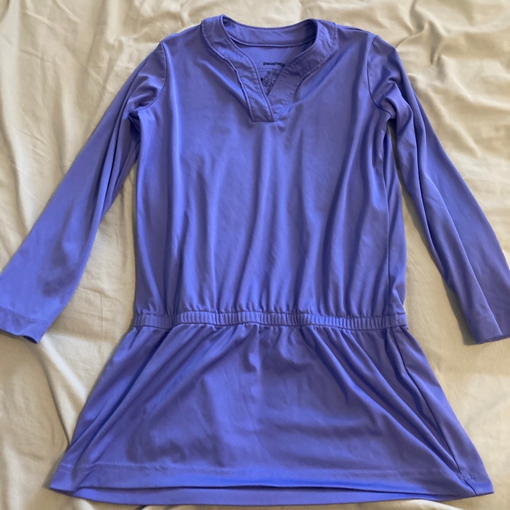 Patagonia Girls Drop Waist  Shirt Tunic Dress Size Small